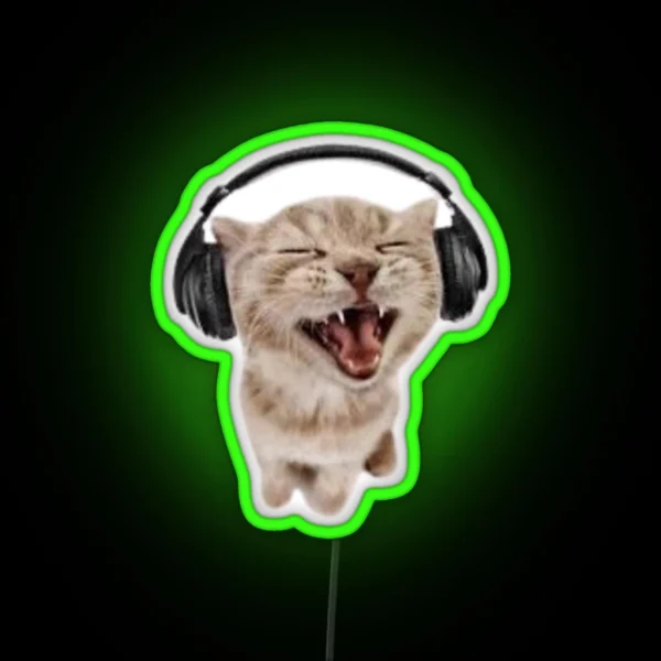 Awesome Cat Led RGB Neon Sign