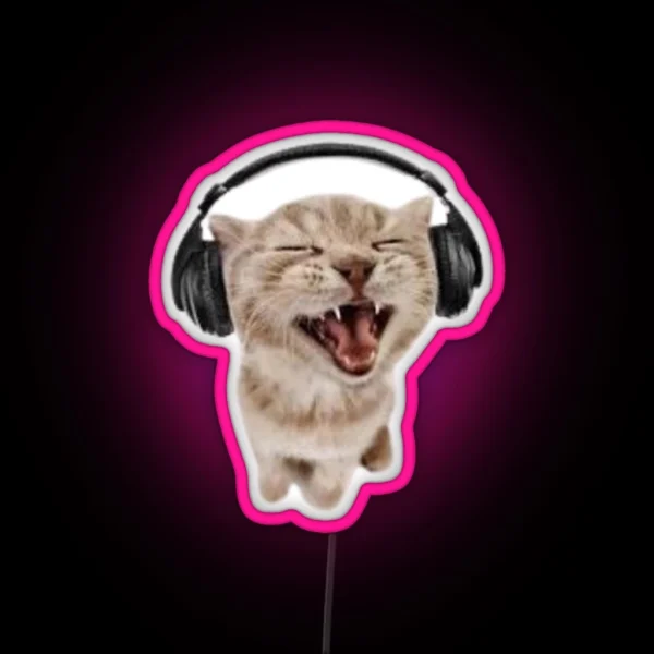 Awesome Cat Led RGB Neon Sign