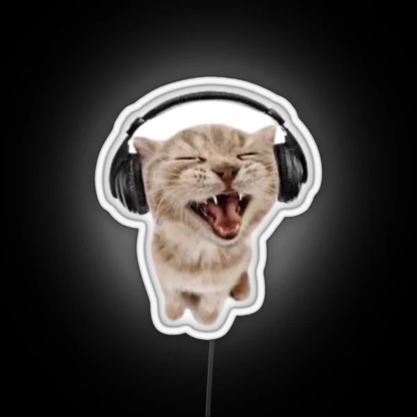Awesome Cat Led RGB Neon Sign