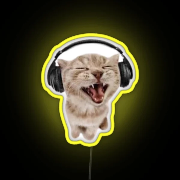 Awesome Cat Led RGB Neon Sign