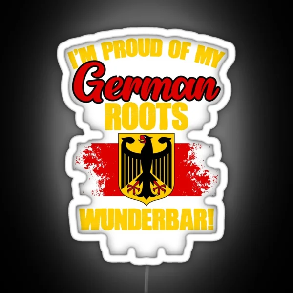 Awesome German Roots Pride For Deutschland Deutsch RGB Neon Sign