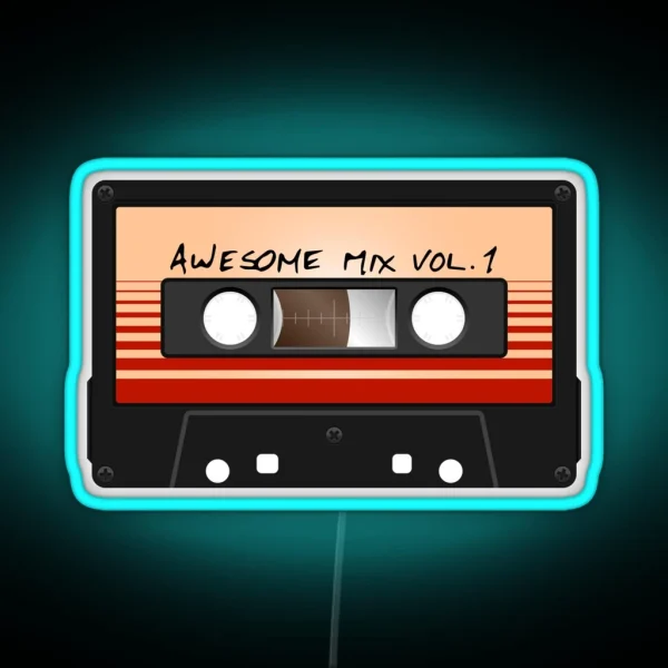 Awesome Mix Vol 1 RGB Neon Sign