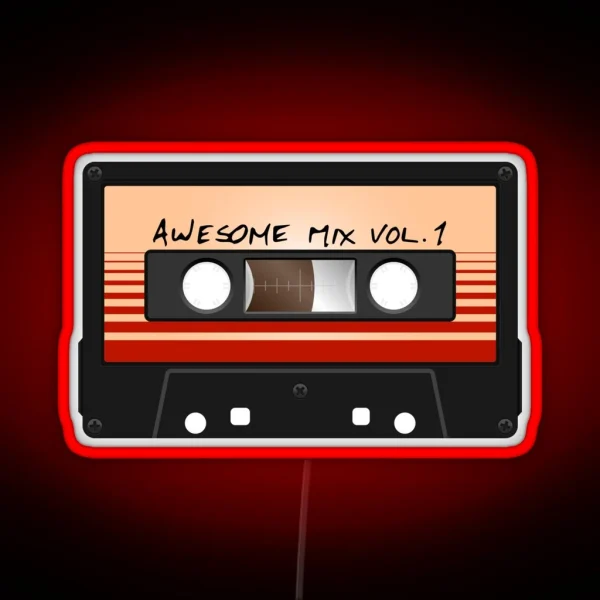Awesome Mix Vol 1 RGB Neon Sign