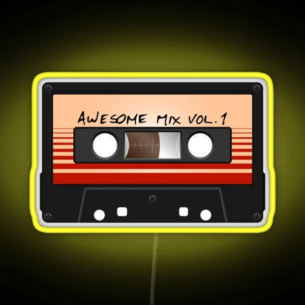 Awesome Mix Vol 1 RGB Neon Sign