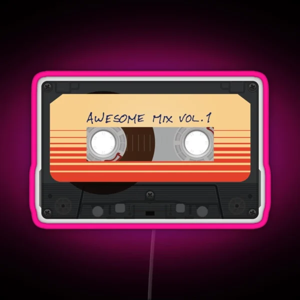 Awesome Mix Vol 1 RGB Neon Sign