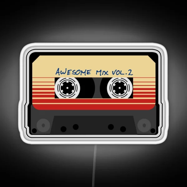 Awesome Mixtape Vol 2 Cassette Retro RGB Neon Sign