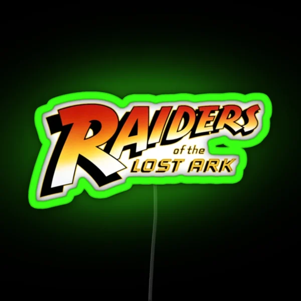 Awesome Raiders Of The Lost Ark RGB Neon Sign