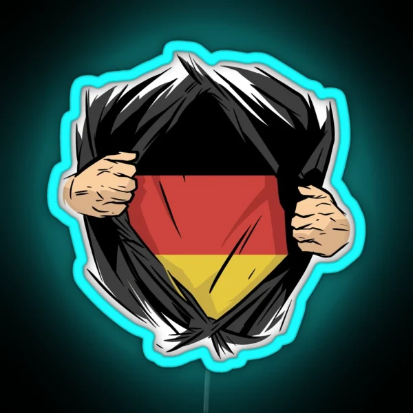 Awesome Super German Blood Inside Me For A Deutsch Pride RGB Neon Sign