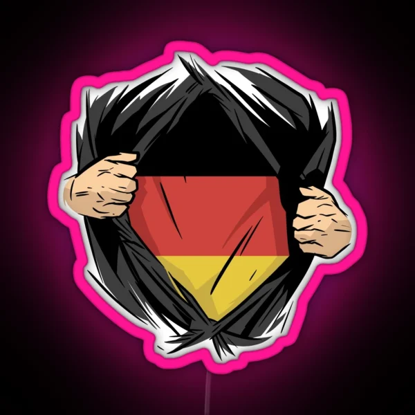 Awesome Super German Blood Inside Me For A Deutsch Pride RGB Neon Sign