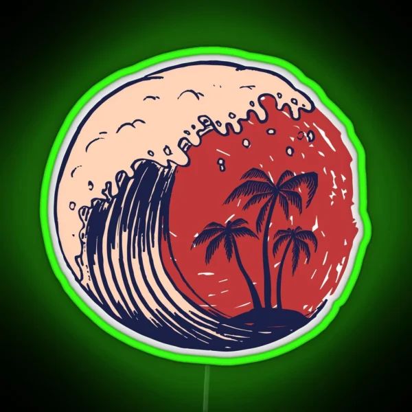 Awesome Wave RGB Neon Sign