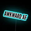 Awkward Af RGB Neon Sign - Image 2