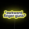Awkward Finger Guns RGB Neon Sign - Image 5