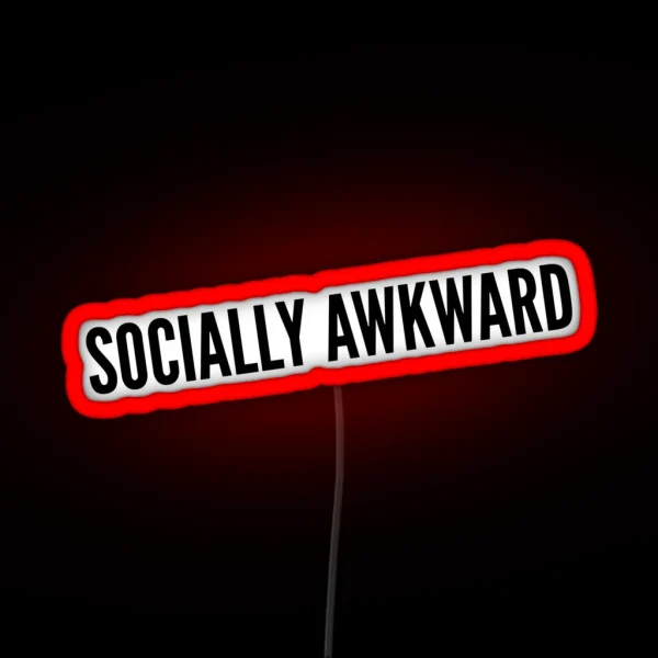 Awkward RGB Neon Sign