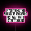 Vibrant RGB LED art statement for introverts and awkward situations humor