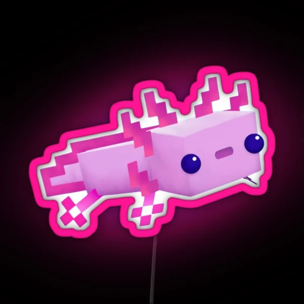 Axlotl Minecraft RGB Neon Sign