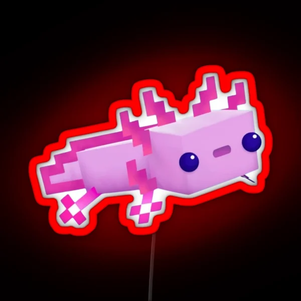 Axlotl Minecraft RGB Neon Sign