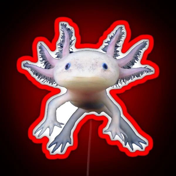 Axolotl Animal Funny And Cute Salamander Fish Design For Kids Teens Boys Men Adults Girls RGB Neon Sign