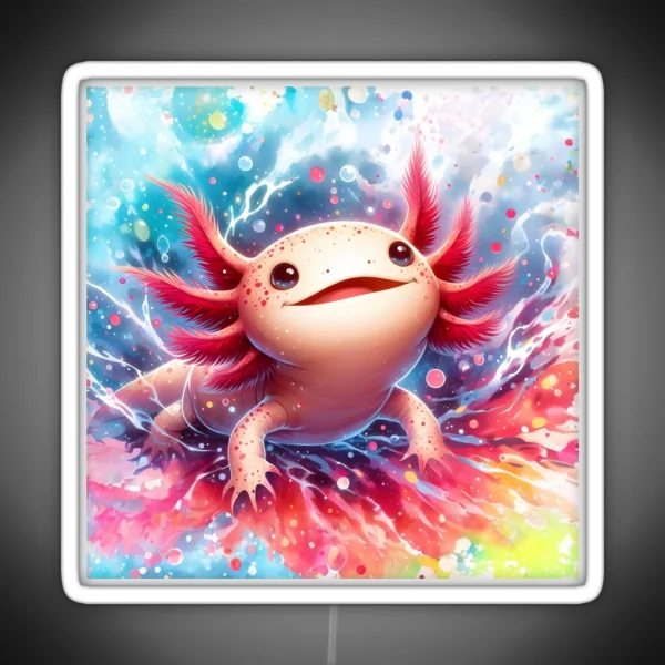 Axolotl Art 100 Axolotl Lovers RGB Neon Sign