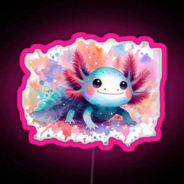 Axolotl Art 102 Axolotl Lovers RGB Neon Sign