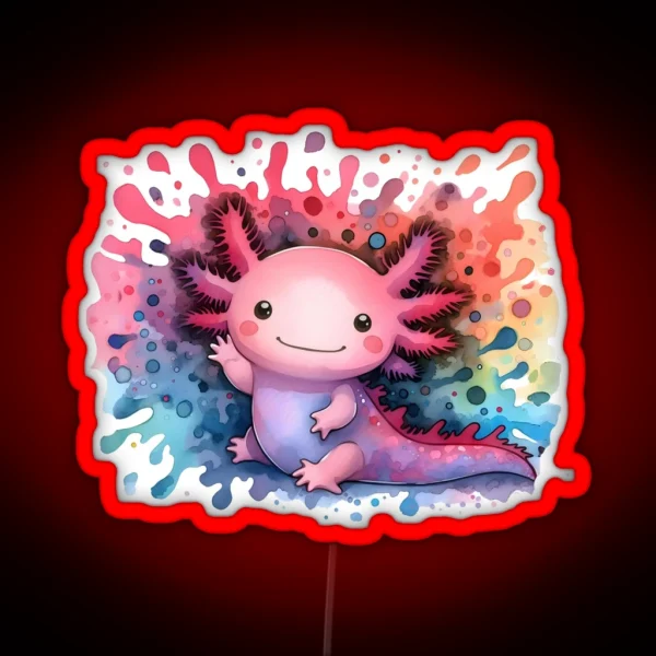 Axolotl Art 104 Axolotl Lovers RGB Neon Sign