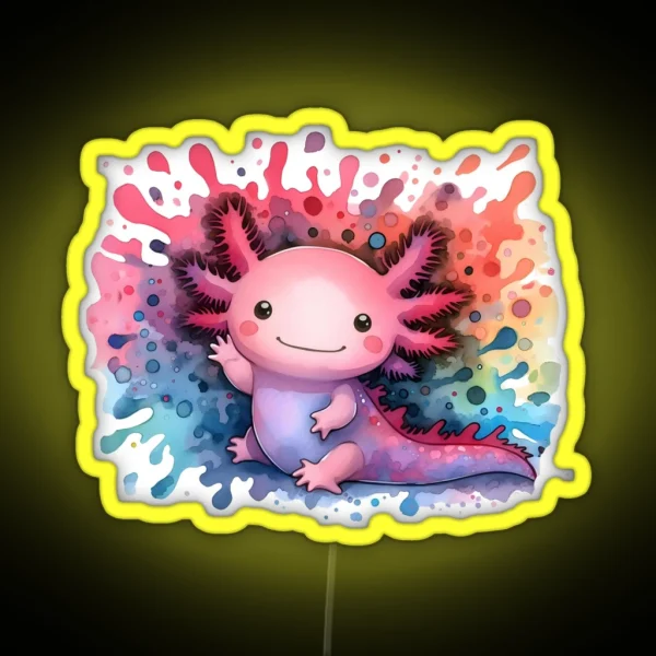 Axolotl Art 104 Axolotl Lovers RGB Neon Sign