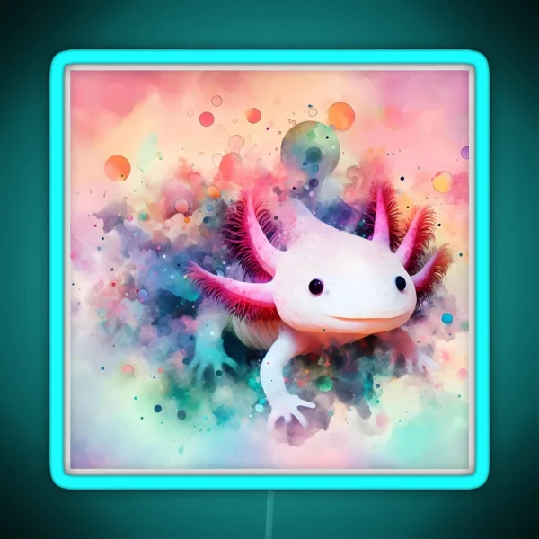 Axolotl Art 11 Axolotl Lovers RGB Neon Sign