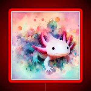 Axolotl Art 11 Axolotl Lovers RGB Neon Sign