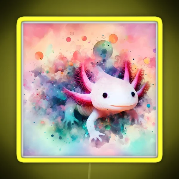 Axolotl Art 11 Axolotl Lovers RGB Neon Sign