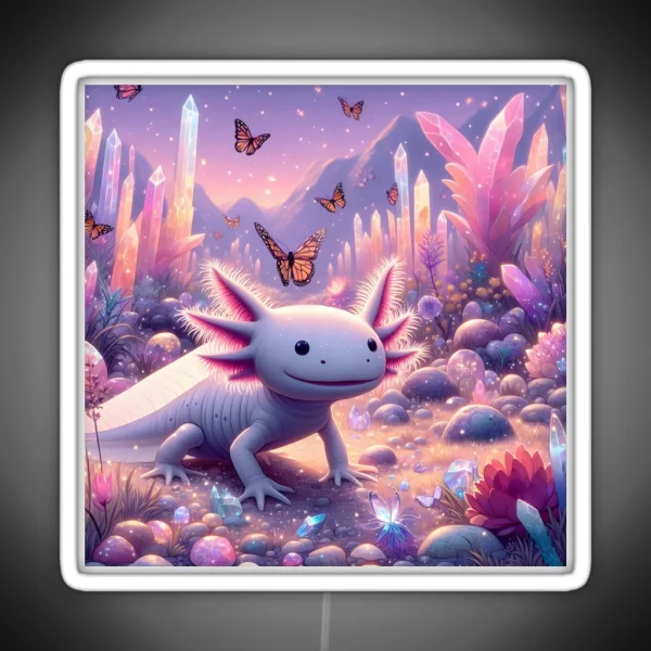 Axolotl Art 111 Axolotl Lovers RGB Neon Sign