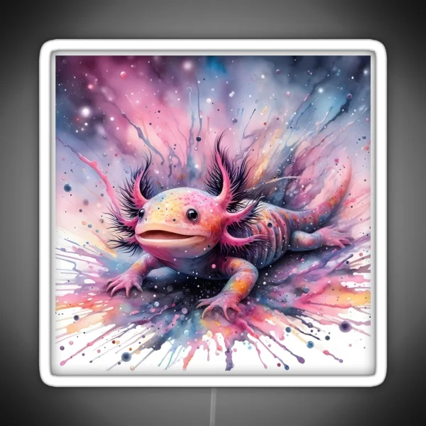 Axolotl Art 112 Axolotl Lovers RGB Neon Sign