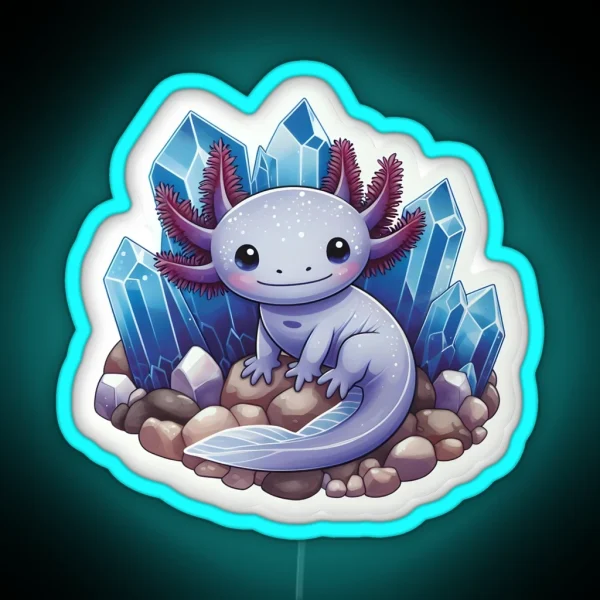 Axolotl Art 114 Axolotl Lovers RGB Neon Sign