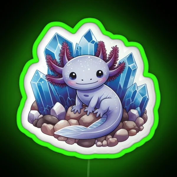 Axolotl Art 114 Axolotl Lovers RGB Neon Sign