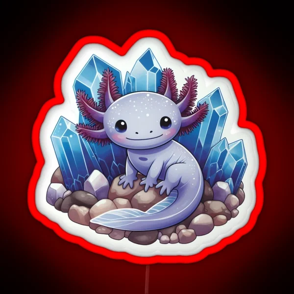 Axolotl Art 114 Axolotl Lovers RGB Neon Sign
