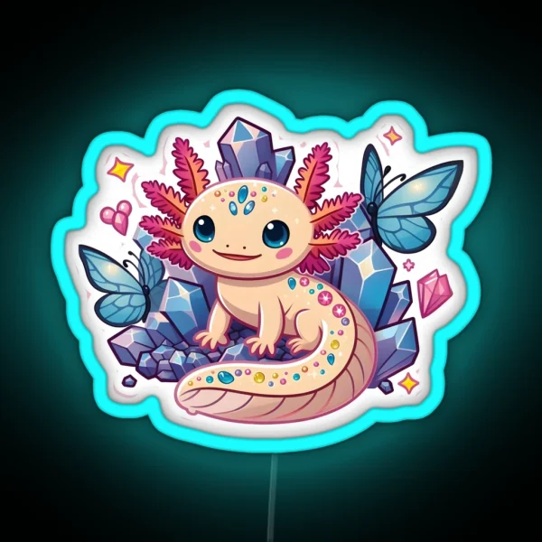 Axolotl Art 118 Axolotl Lovers RGB Neon Sign