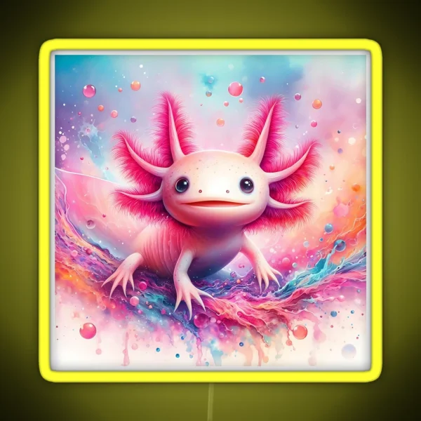 Axolotl Art 132 Axolotl Lovers RGB Neon Sign