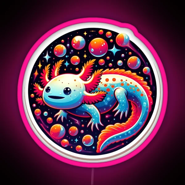 Axolotl Art 139 Axolotl Lovers RGB Neon Sign