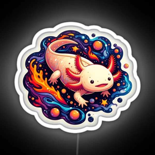 Axolotl Art 147 Axolotl Lovers RGB Neon Sign