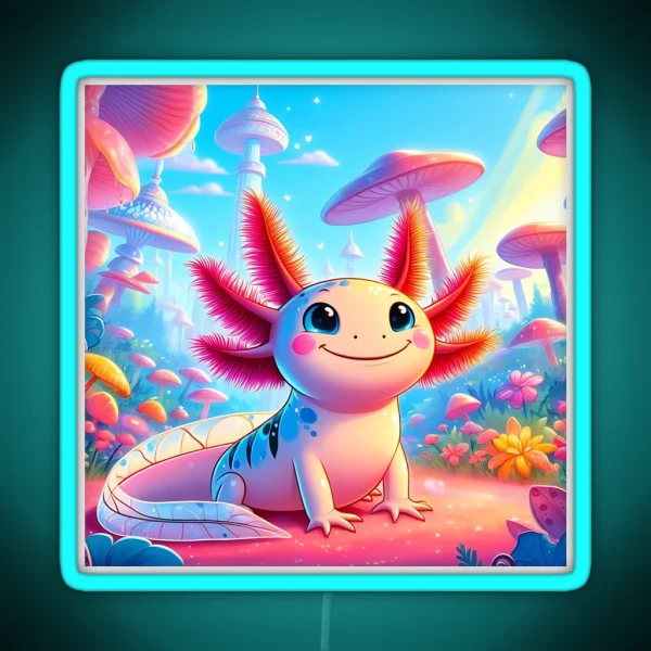 Axolotl Art 151 Axolotl Lovers RGB Neon Sign