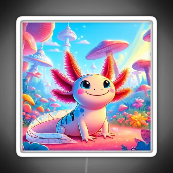 Axolotl Art 151 Axolotl Lovers RGB Neon Sign