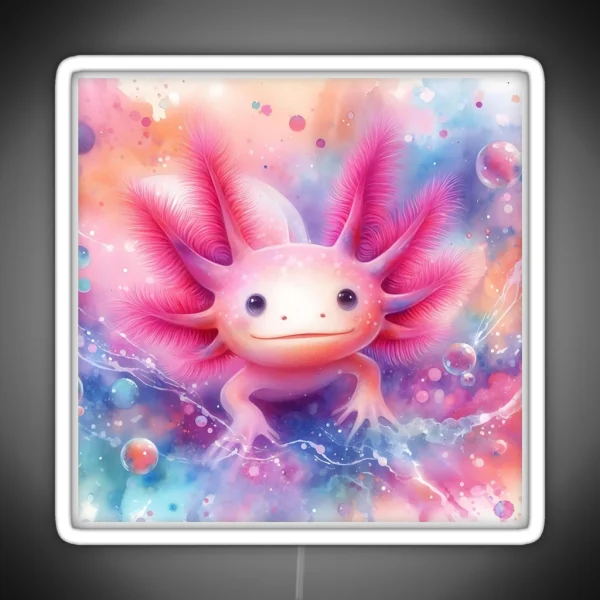 Axolotl Art 152 Axolotl Lovers RGB Neon Sign