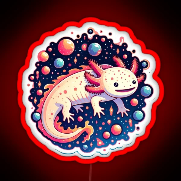 Axolotl Art 155 Axolotl Lovers RGB Neon Sign