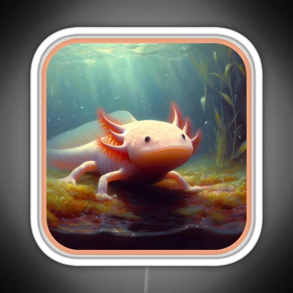 Axolotl Art 29 Axolotl Lovers RGB Neon Sign