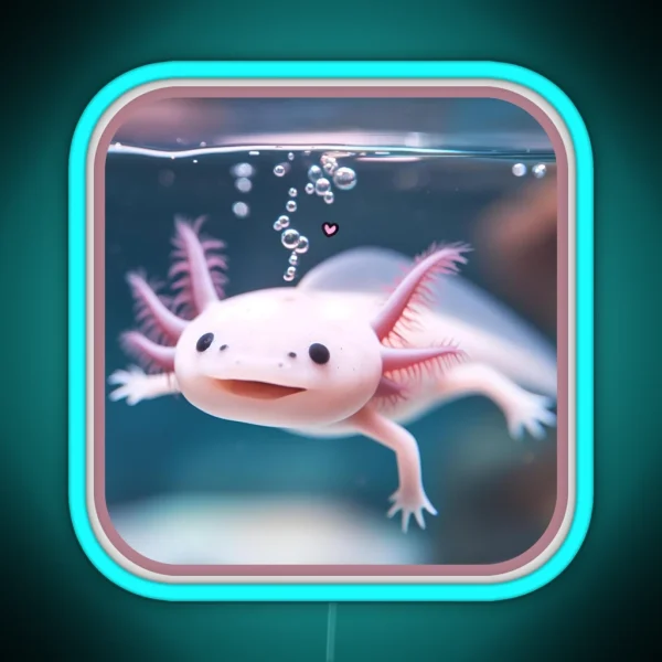 Axolotl Art 30 Axolotl Lovers RGB Neon Sign