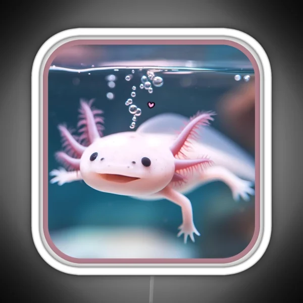 Axolotl Art 30 Axolotl Lovers RGB Neon Sign