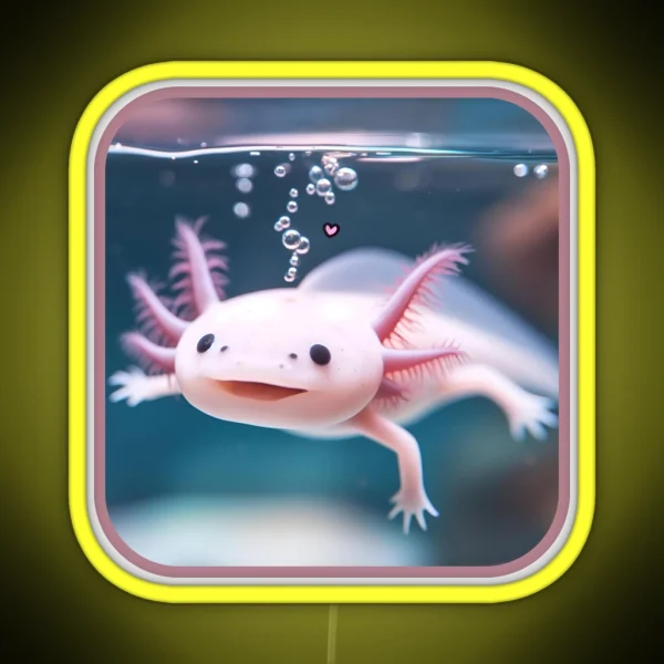 Axolotl Art 30 Axolotl Lovers RGB Neon Sign