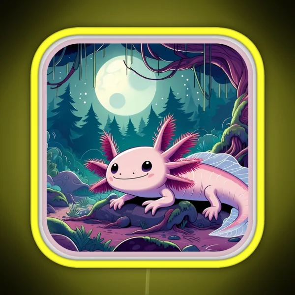 Axolotl Art 57 Axolotl Lovers RGB Neon Sign