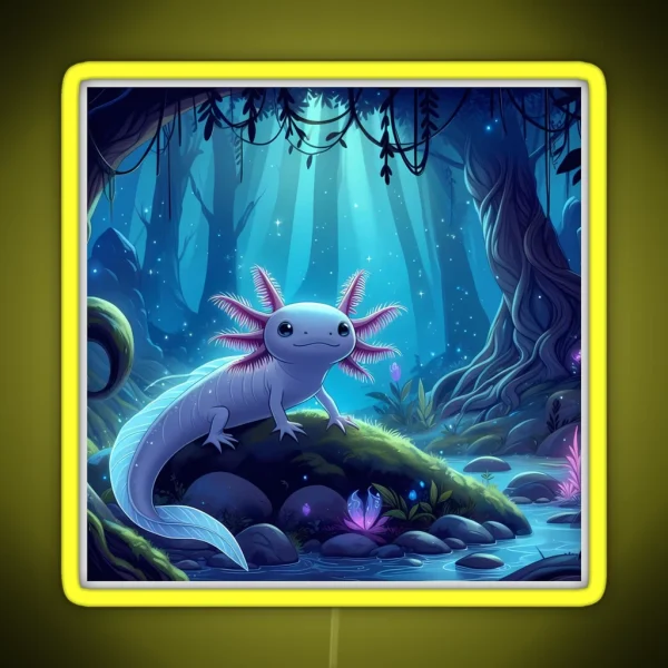 Axolotl Art 80 Axolotl Lovers RGB Neon Sign