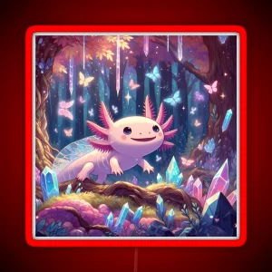 Axolotl Art 85 Axolotl Lovers RGB Neon Sign