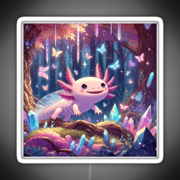 Axolotl Art 85 Axolotl Lovers RGB Neon Sign