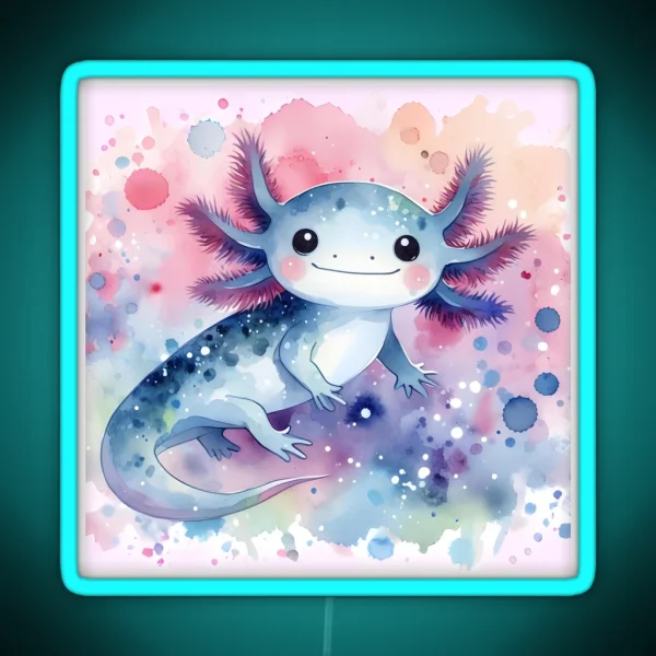 Axolotl Art 87 Axolotl Lovers RGB Neon Sign